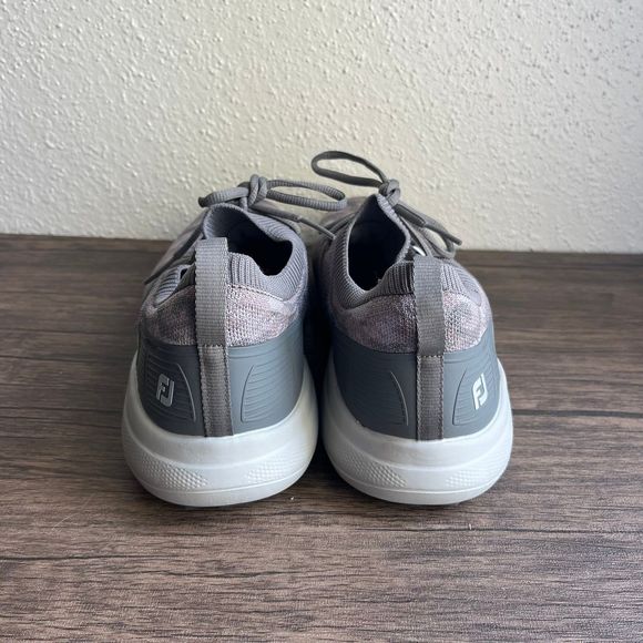 FootJoy Flex SP Spikeless Golf Shoes Grey Camo Mens Size 11.5 56272 - Picture 3 of 7